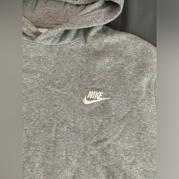 Grey Nike Jersey Hoodie - Picture 1 of 3